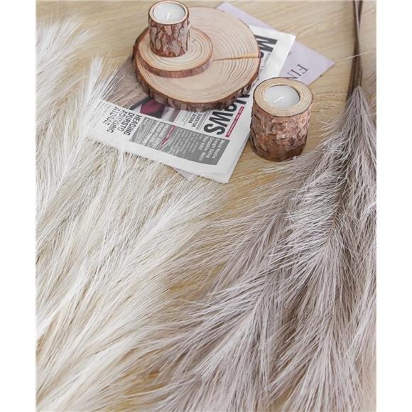 ZIFTY 7-Pcs 38"/3.1FT Faux Pampas Grass Tall Fluffy Artificial Fake Flower Boho - Picture 7 of 7